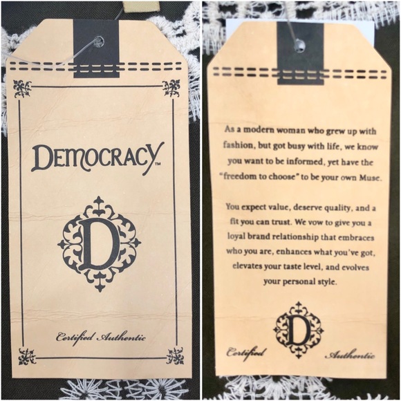 Democracy Embroidered Crochet Top in Olive Green - Picture 15 of 16